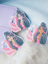 Load image into Gallery viewer, Black & Pink Mermaid Sticker