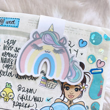 Load image into Gallery viewer, Unicorn Rainbow Magnetic Clippie