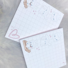 Load image into Gallery viewer, Chubbie Bunnies Memo Pad - 20 Sheets