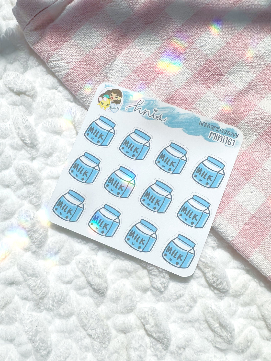 MINI161 - Milk Carton Sticker Sheet
