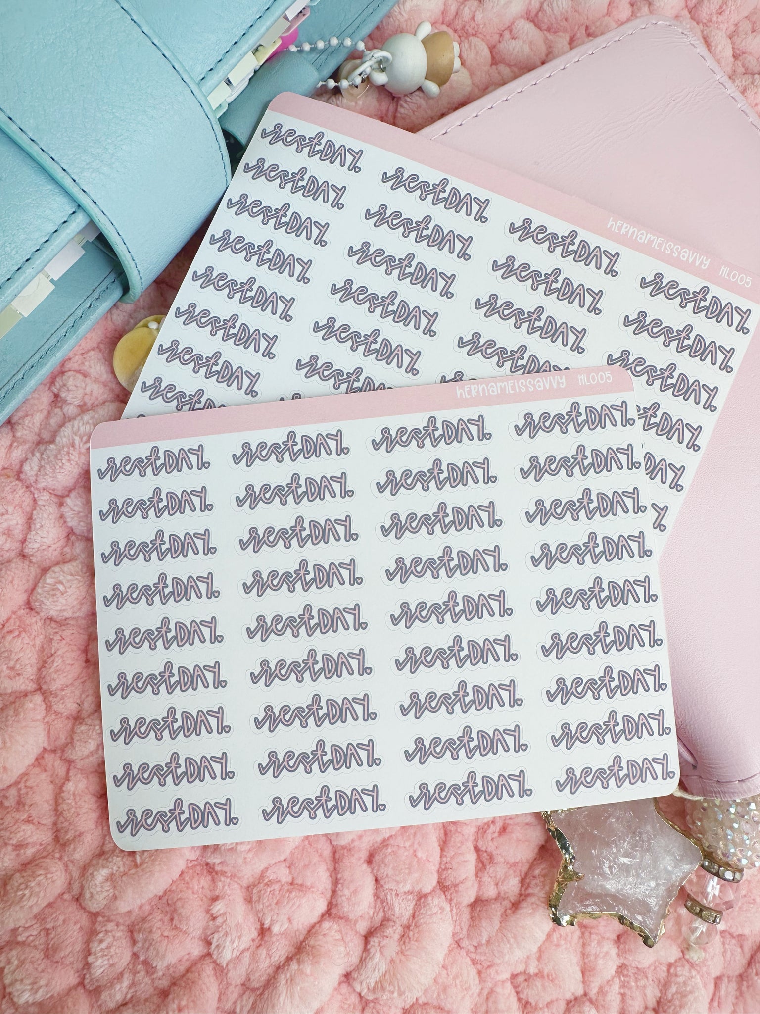 HL005 - Rest Day Sticker Sheet – hernameisSavvy