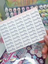 Load image into Gallery viewer, HL016 - Laundry Sticker Sheet
