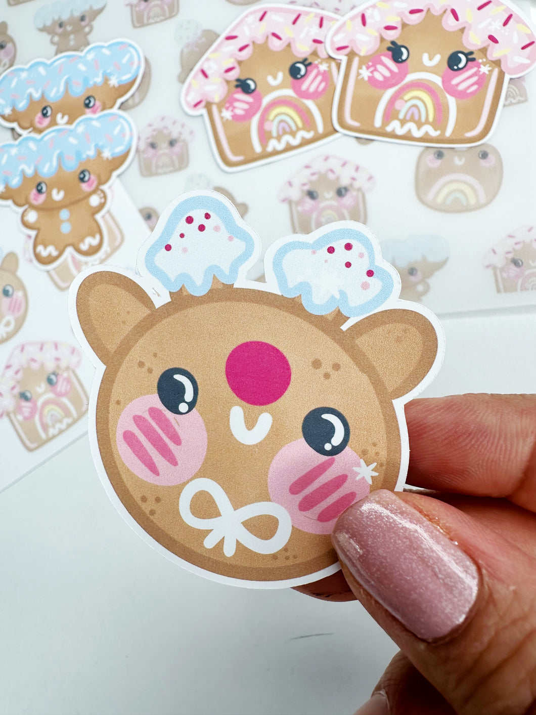 Gingerbread Reindeer Sticker