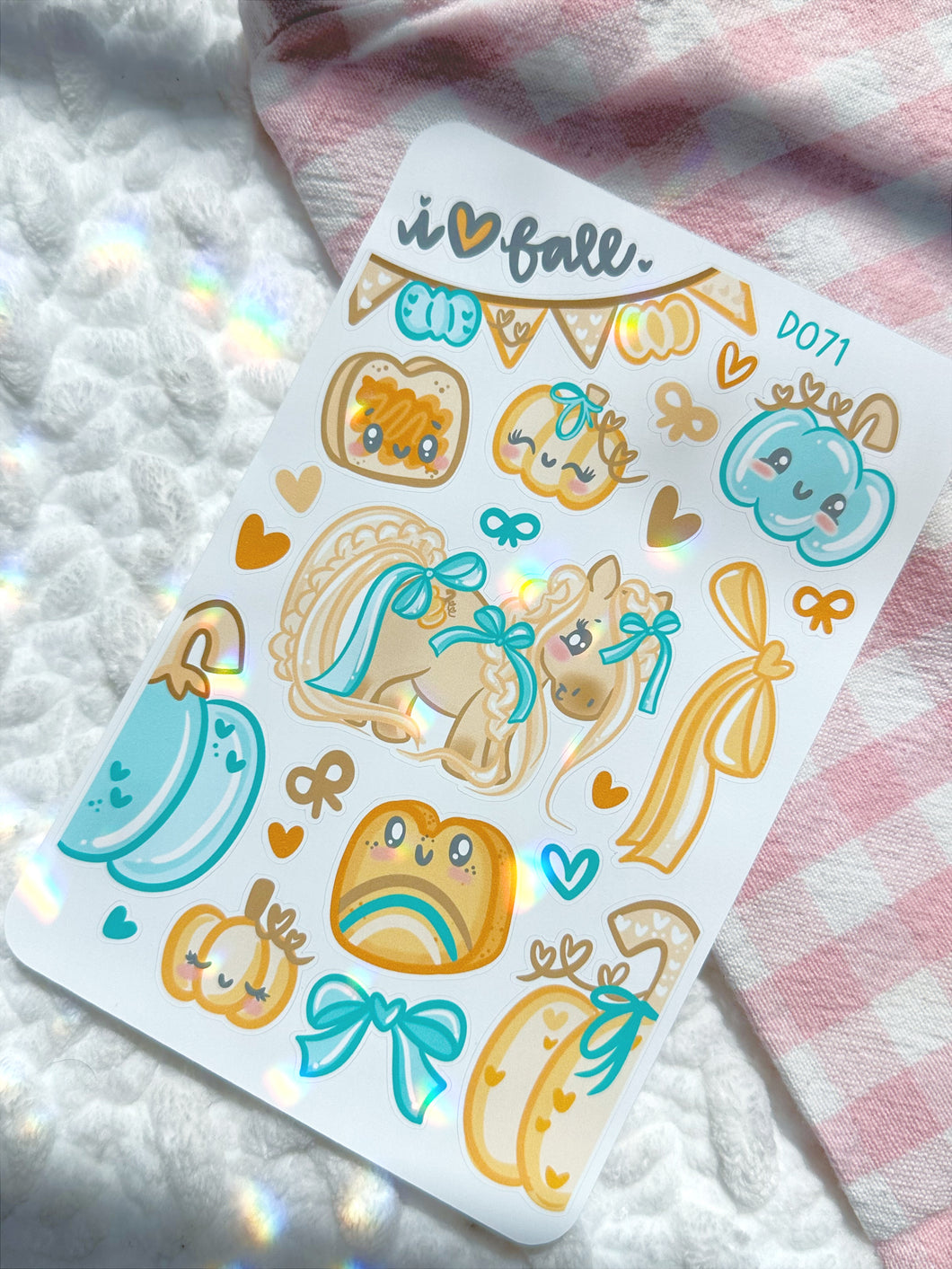 D071 - Pumpkin Pony Sticker Sheet