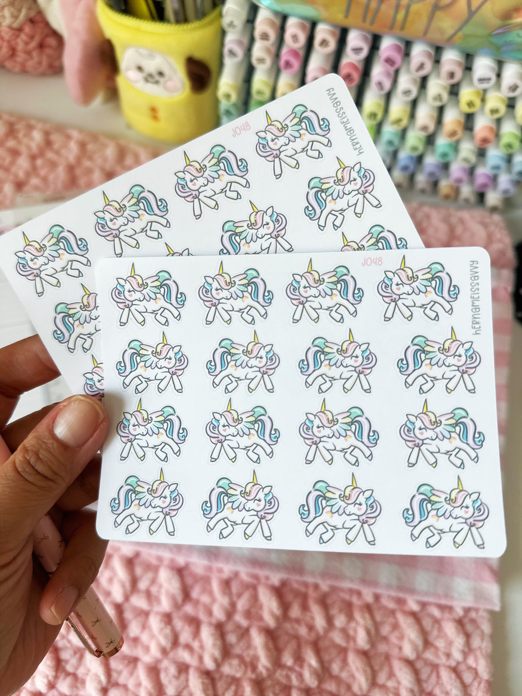 J048 - Alicorn Sticker Sheet