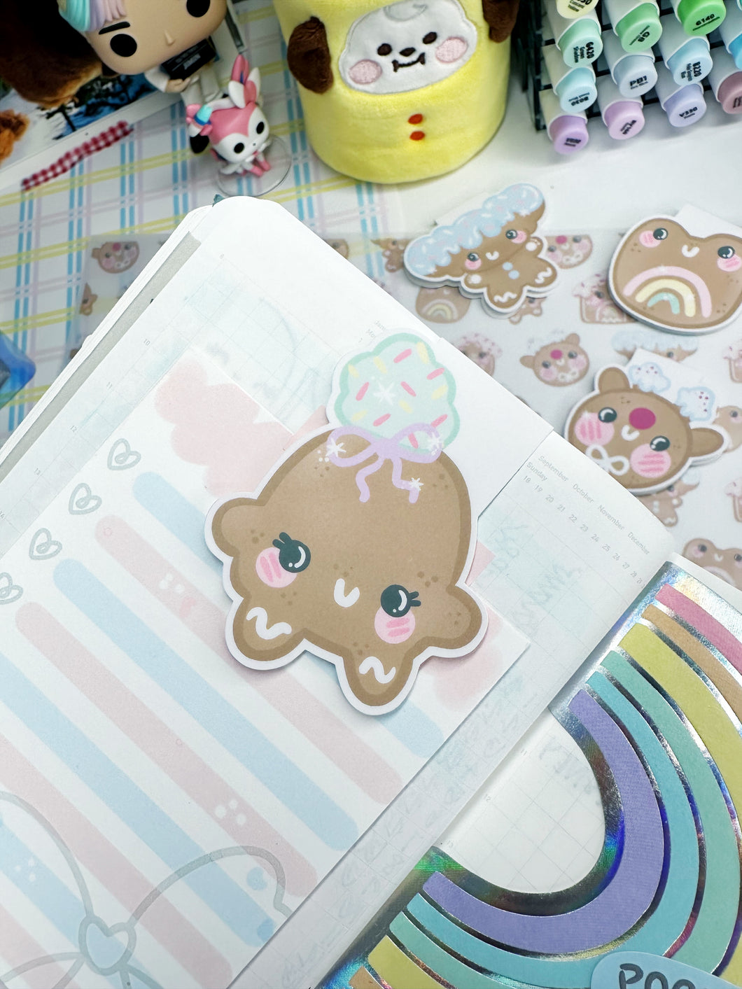 Gingerbread Pihaaloha Magnetic Clippie