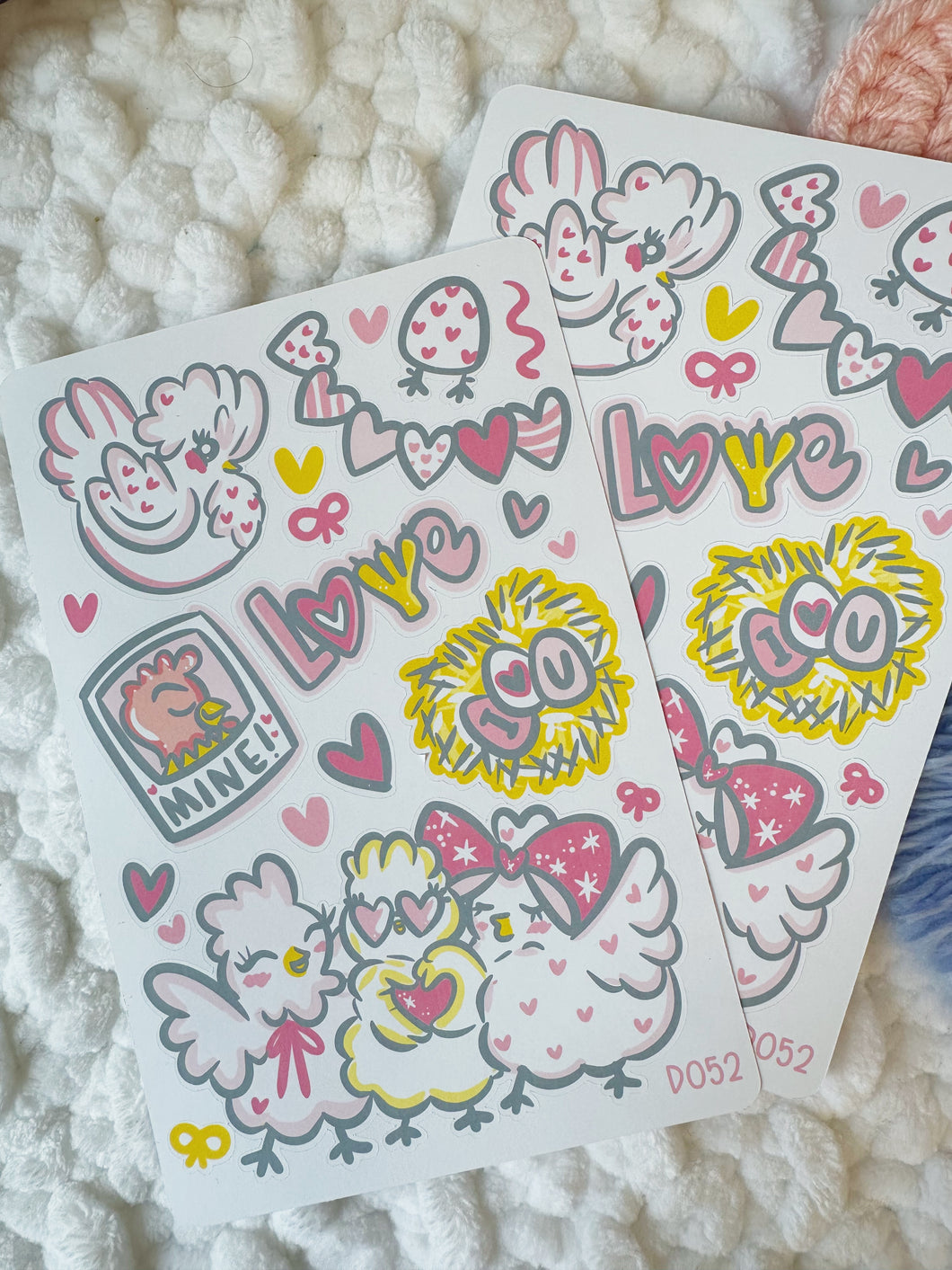 D052 - galHENtines Day Sticker Sheet