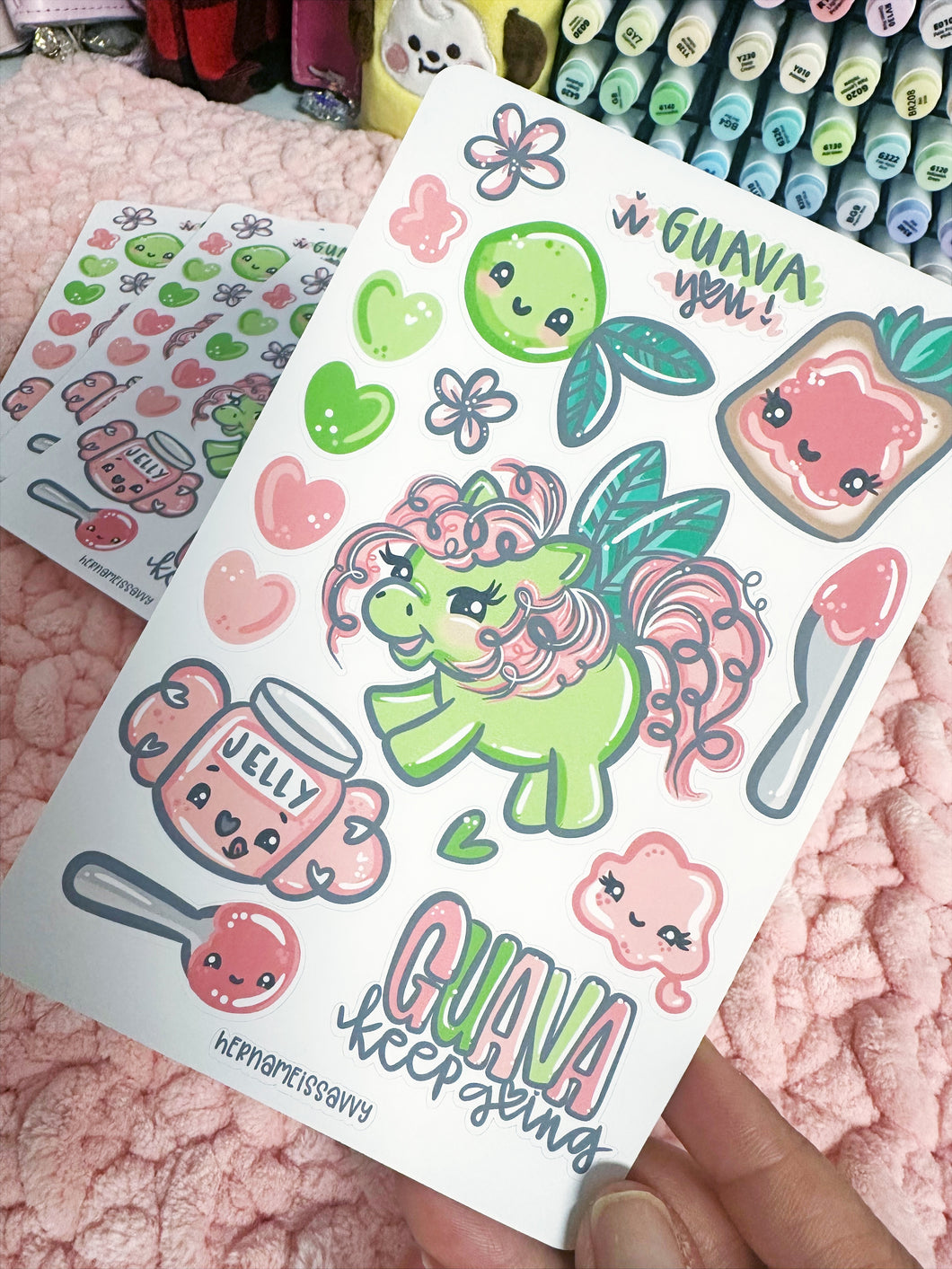 D046 - Guava Jelly Deco Sticker Sheet