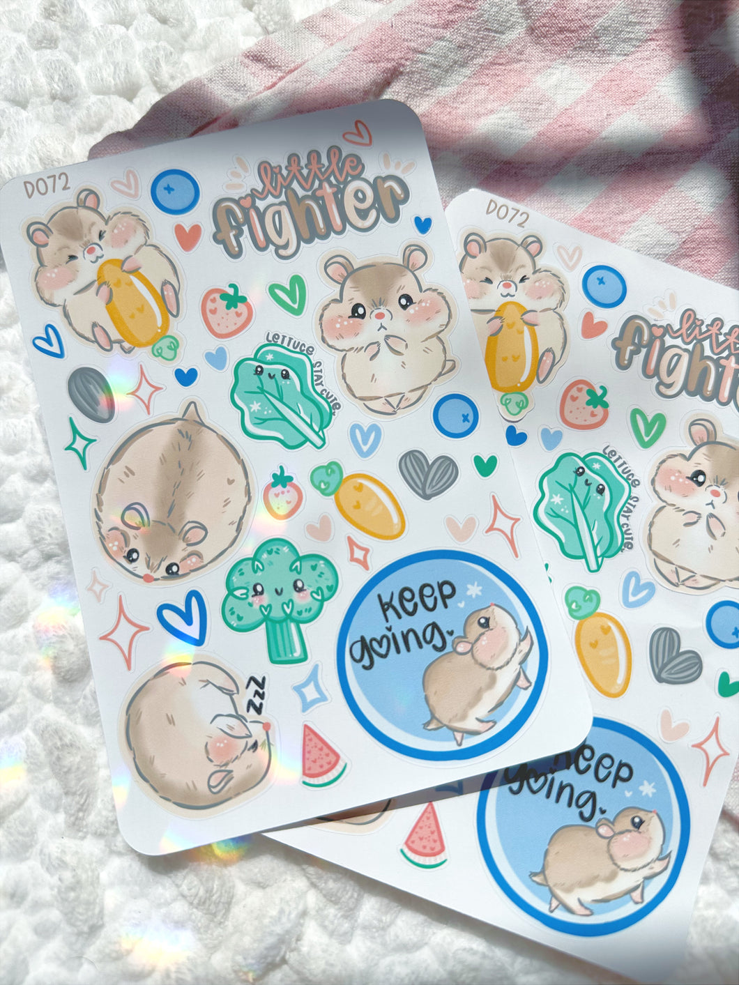 D072: Churro Hamster Sticker Sheet