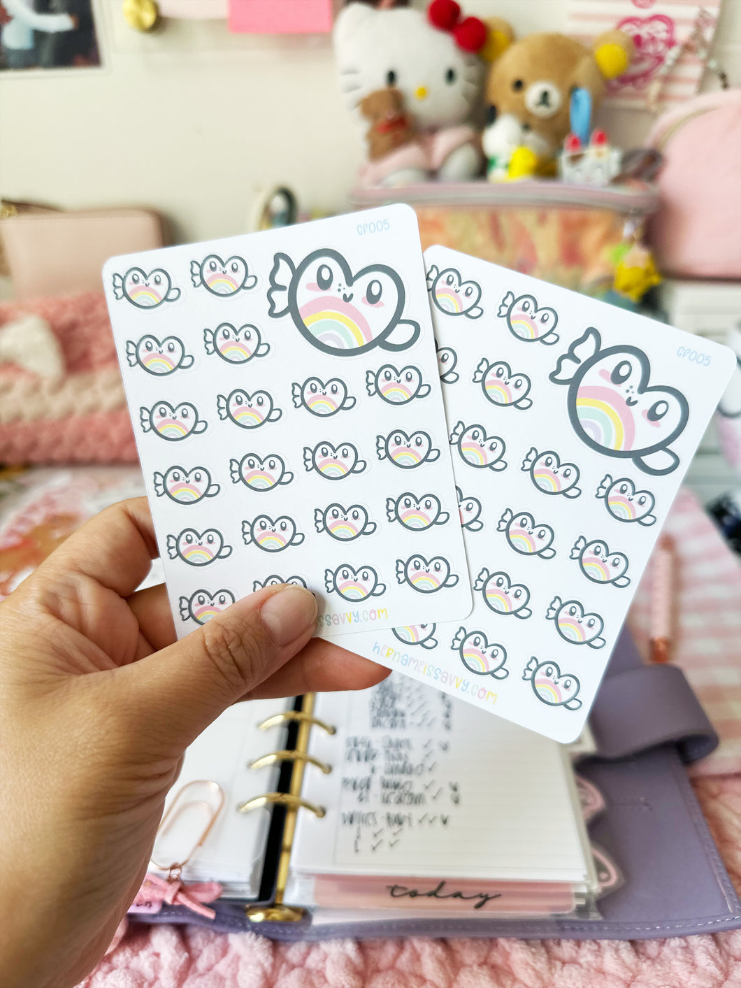 CF005 - Fishie Coconut Sticker Sheet
