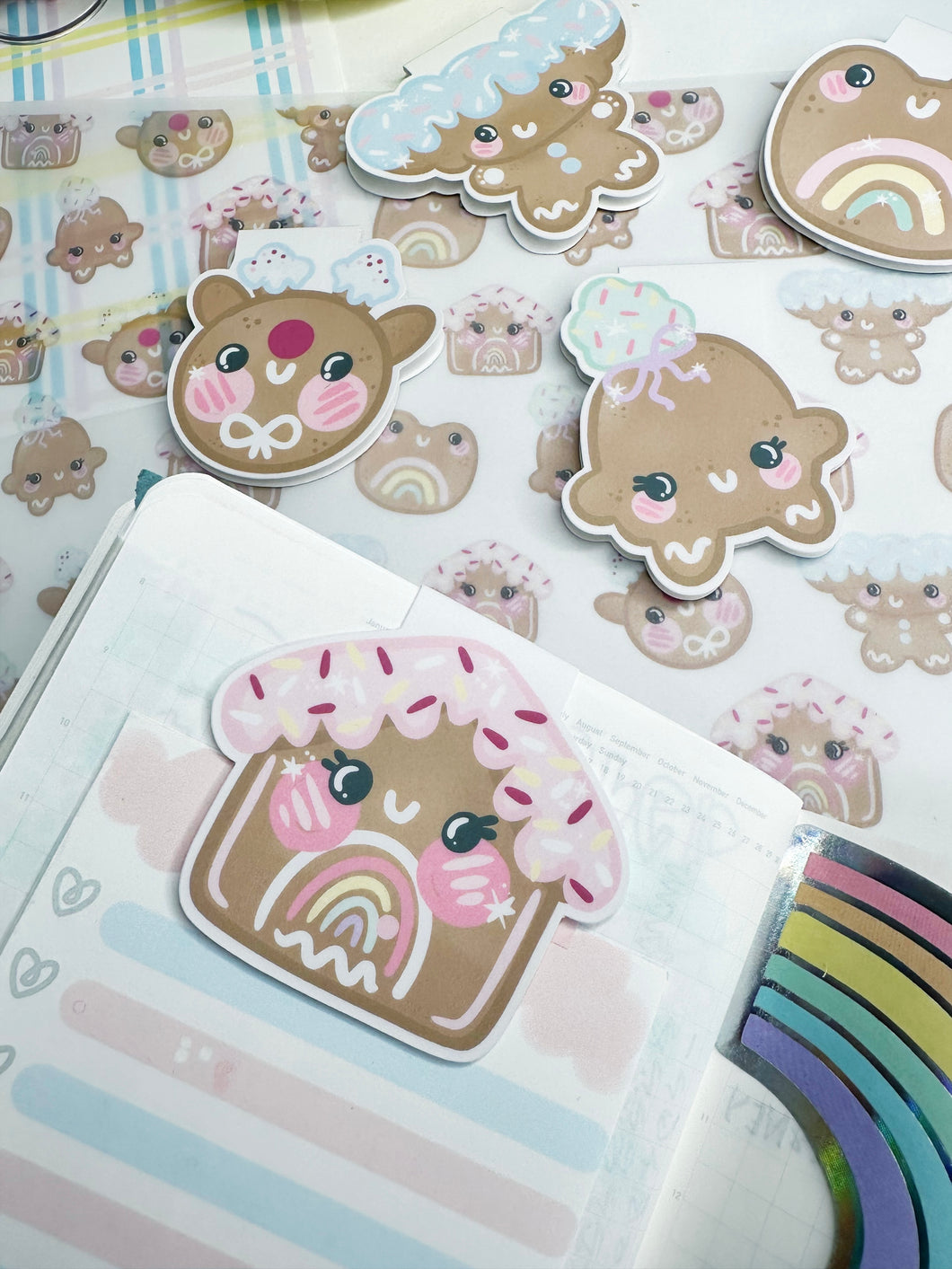 Gingerbread House Magnetic Clippie