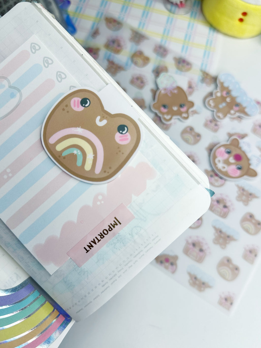 Gingerbread Coconut The Frog Magnetic Clippie