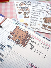 Load image into Gallery viewer, Smile S'more Bear Magnetic Clippie
