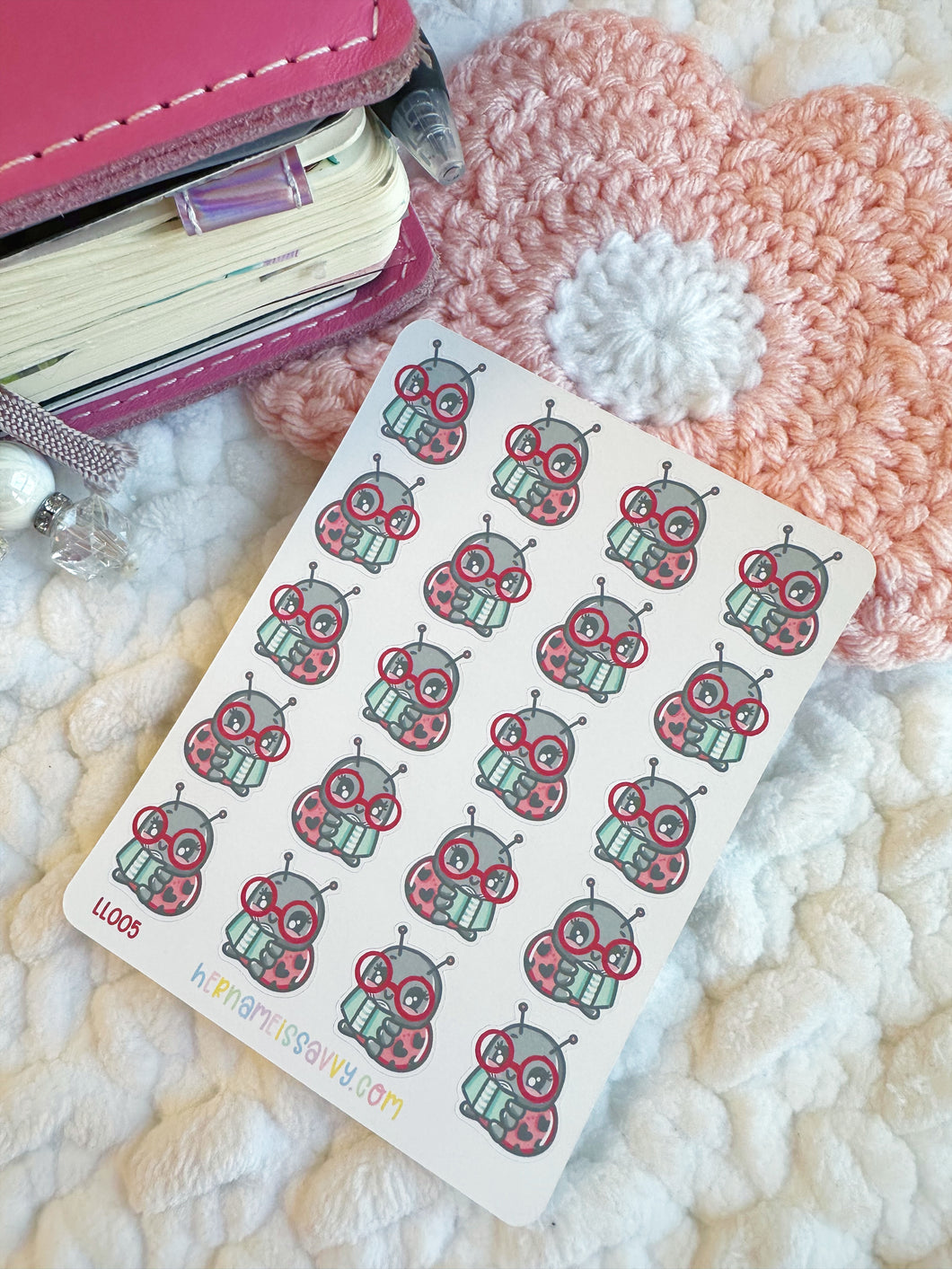 LL005 - Reading Li'i LadyBug Sticker Sheet