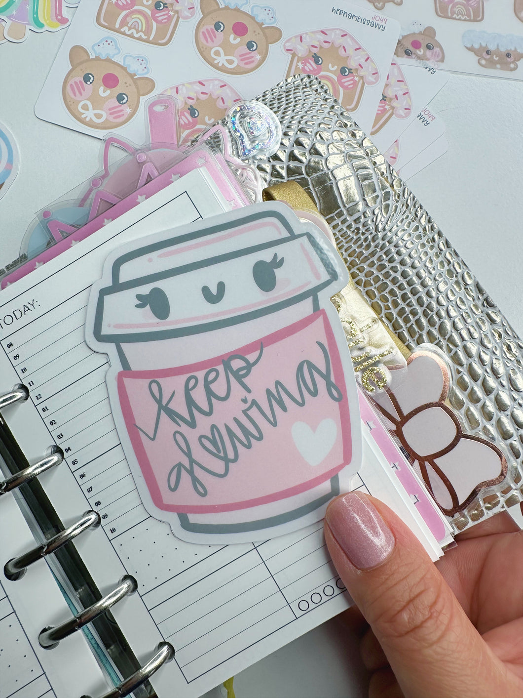 Keep Glowing Bevvie Cup Page Marker Bookmark