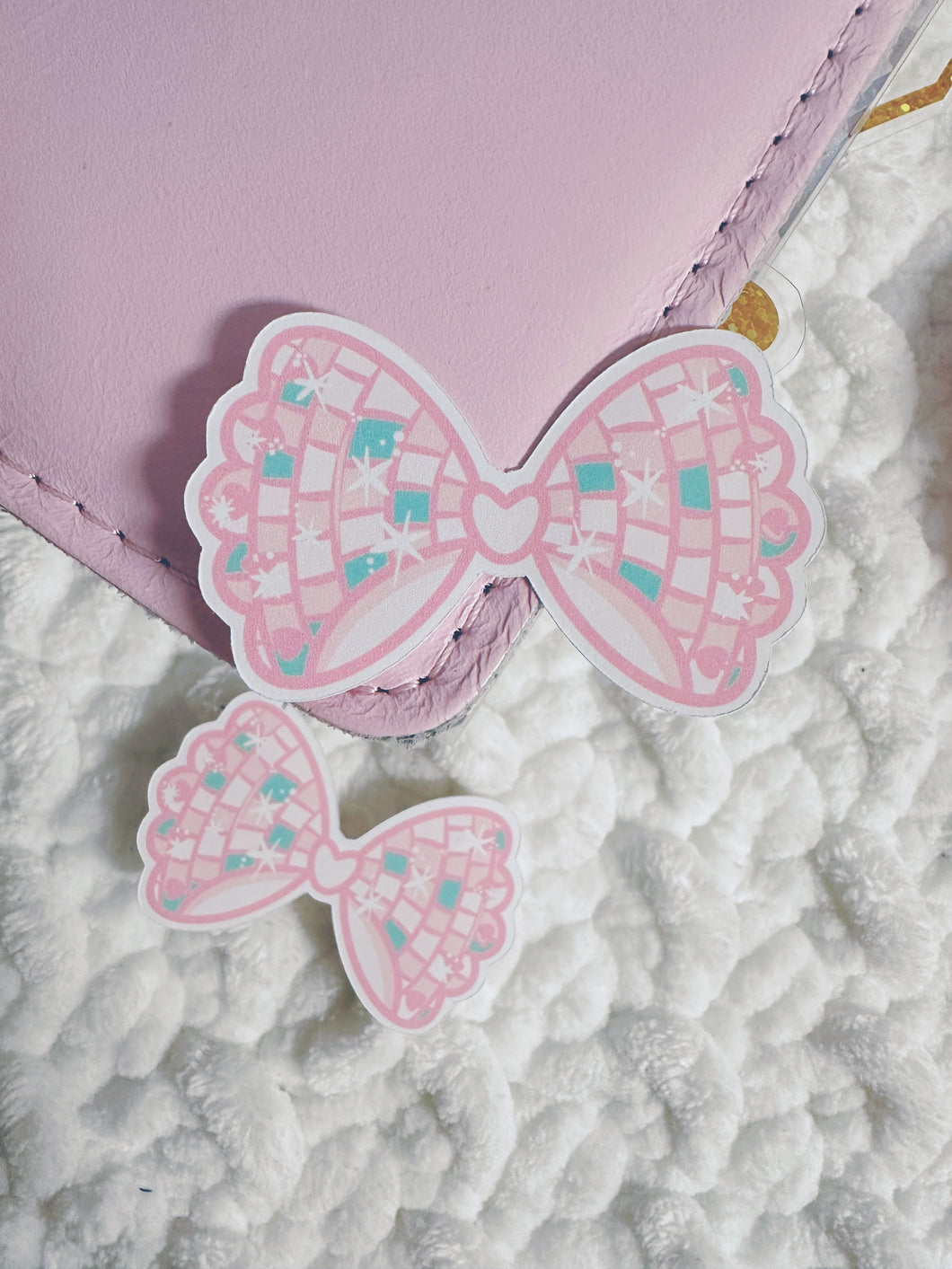 Disco Beary HNIS Bow Sticker