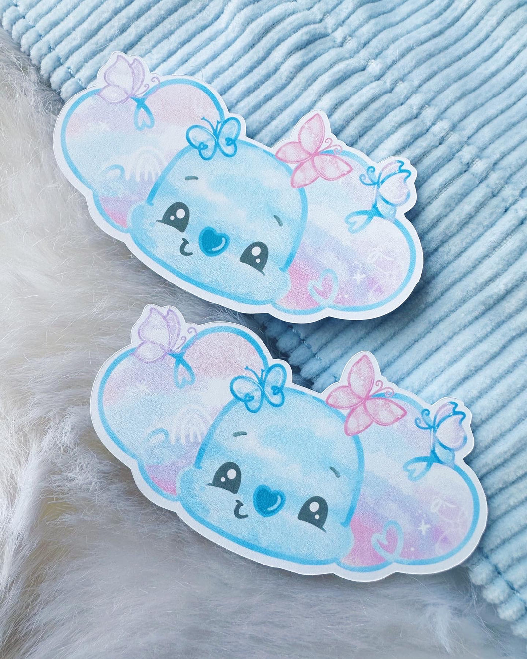Candy Clouds Butterfly Kohei Sticker