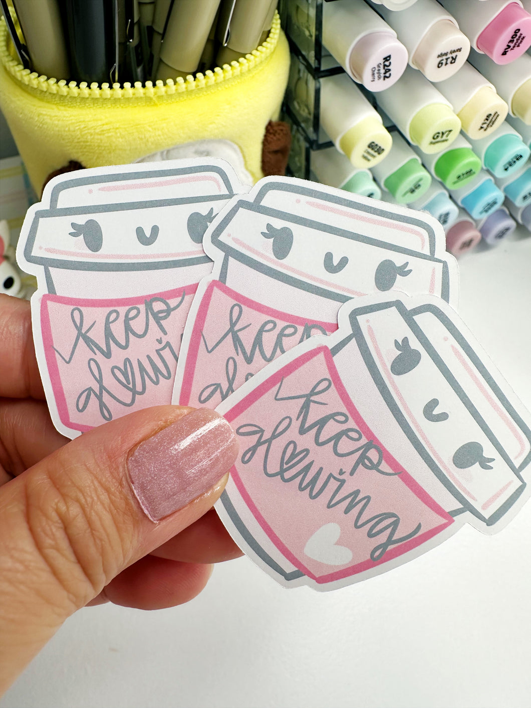 Keep Glowing Bevvie Cup Sticker