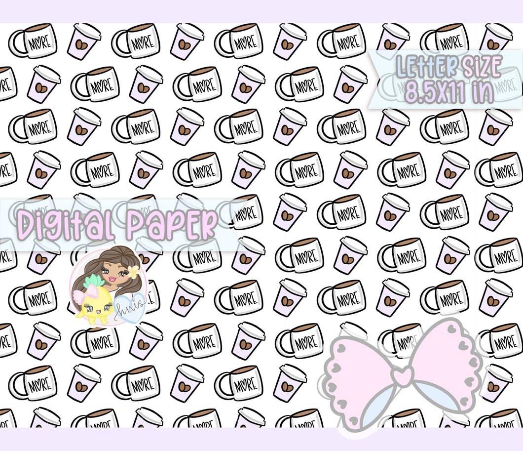 More Coffee Digital Paper