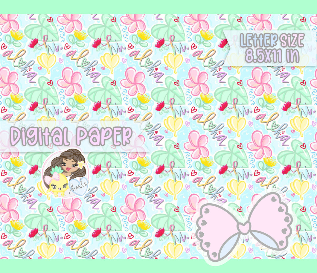 Aloha HI Digital Paper