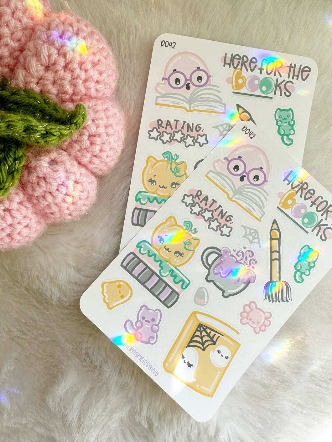 D042 - Here For The BOOks Sticker Sheet
