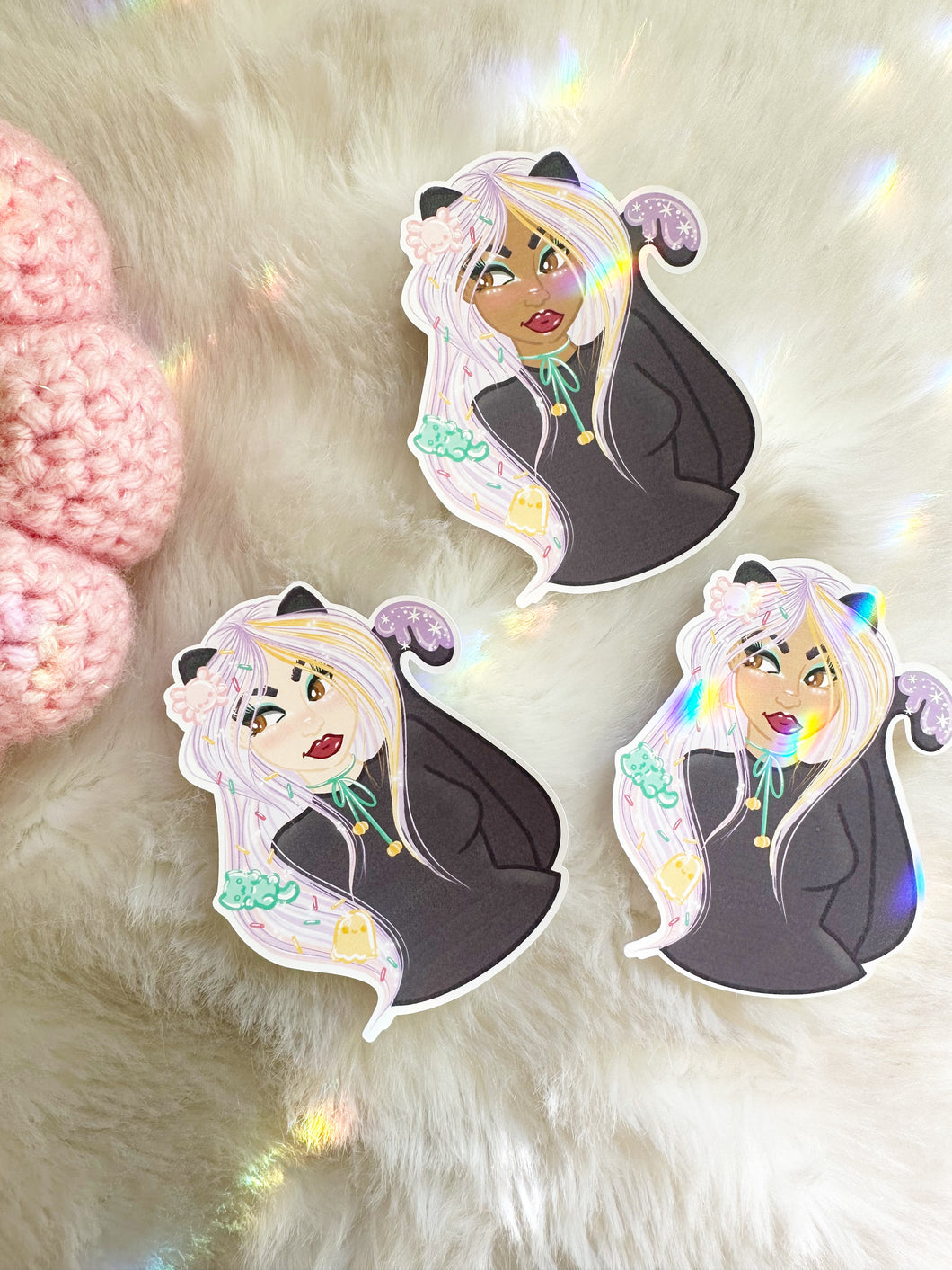 Here For The BOOks Dollie Sticker