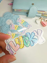 Load image into Gallery viewer, Lucky - Holographic Glitter Weatherproof Sticker
