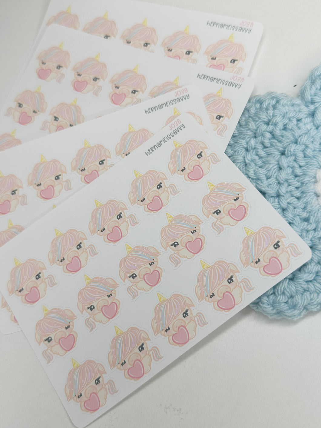 J038 - Pastel Cow Sticker Sheet