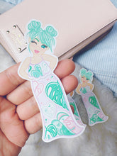 Load image into Gallery viewer, Monstera Dress Dollie Sticker
