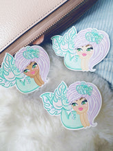 Load image into Gallery viewer, Monstera Mermaid Chibi Sticker
