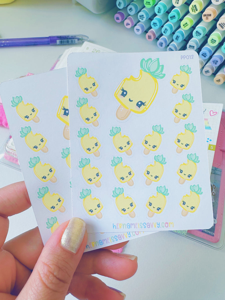 PP013 - Popsicle Pihaaloha Sticker Sheet – hernameisSavvy