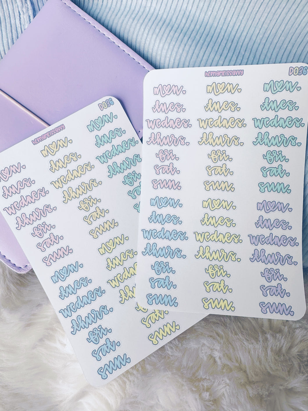 D036 - 7 Days Sticker Sheet