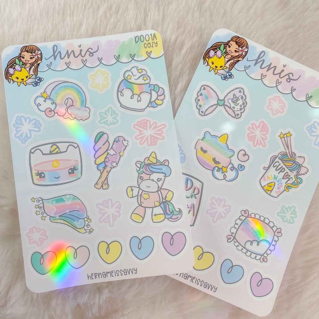 D001 - Cozy Magic Deco Stickers (2 Versions)