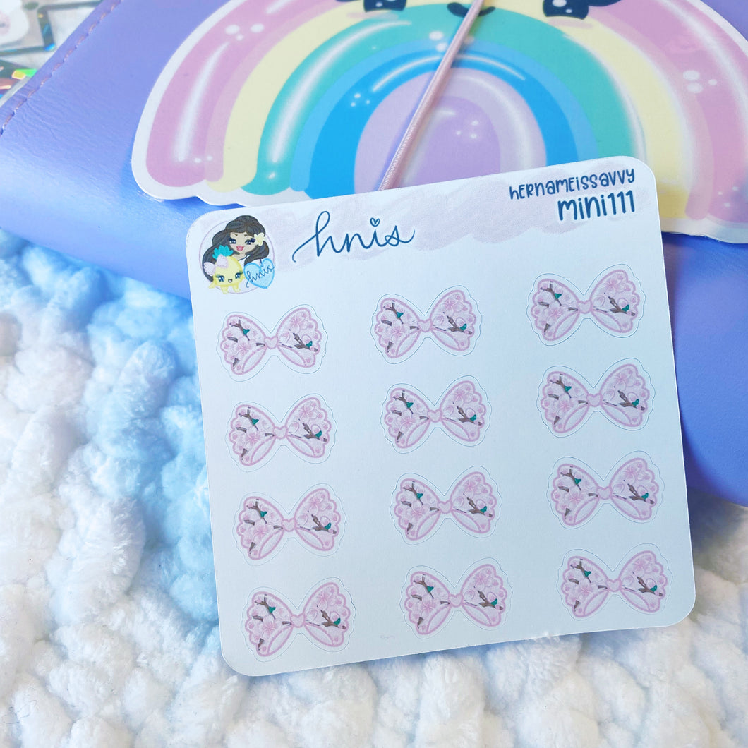 MINI111 - Sakura Bows Sticker Sheet