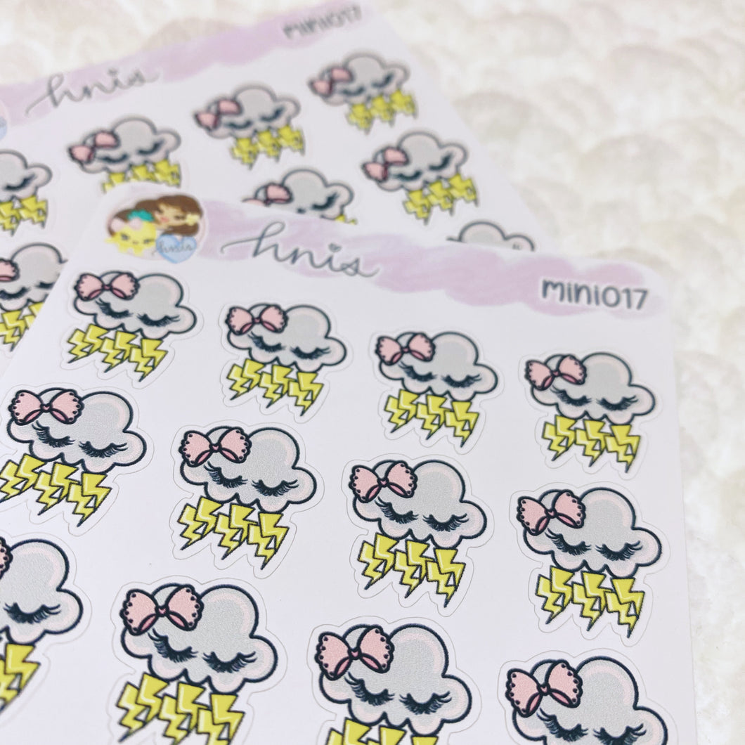 MINI017 - Lashy Storm Cloud Sticker Sheet