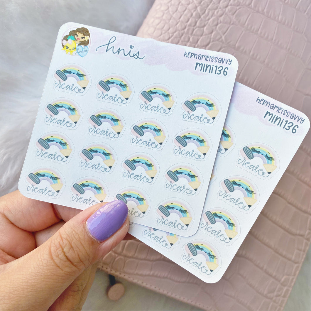MINI136 - Create Pencils Sticker Sheet