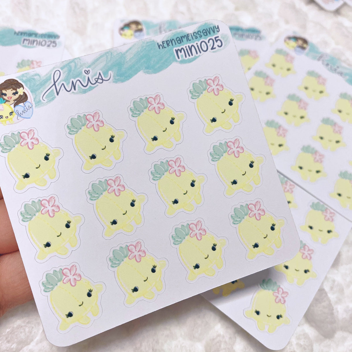 MINI025 - Plushie Piha Sticker Sheet – hernameisSavvy