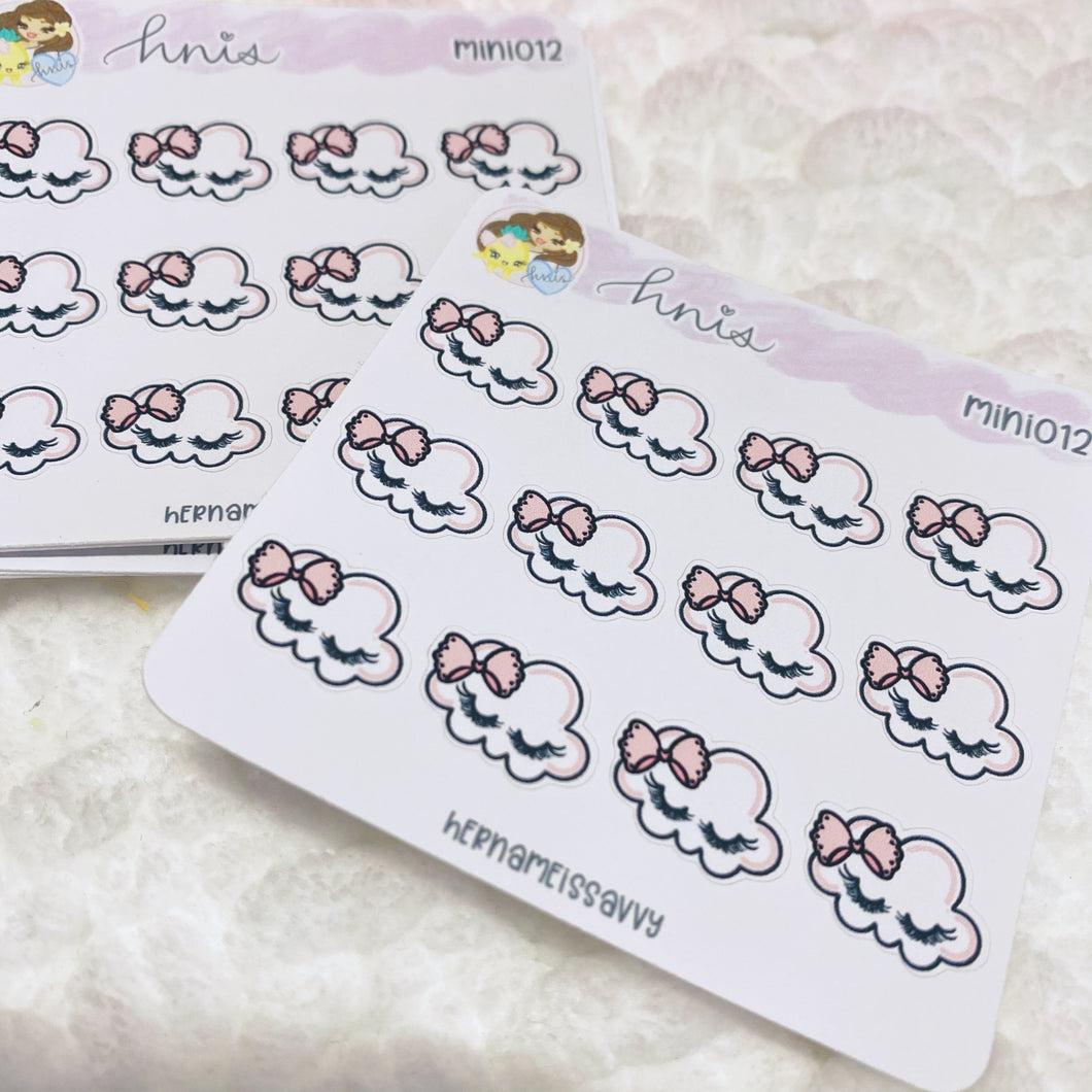 MINI012 - Lashy Clouds Sticker Sheet