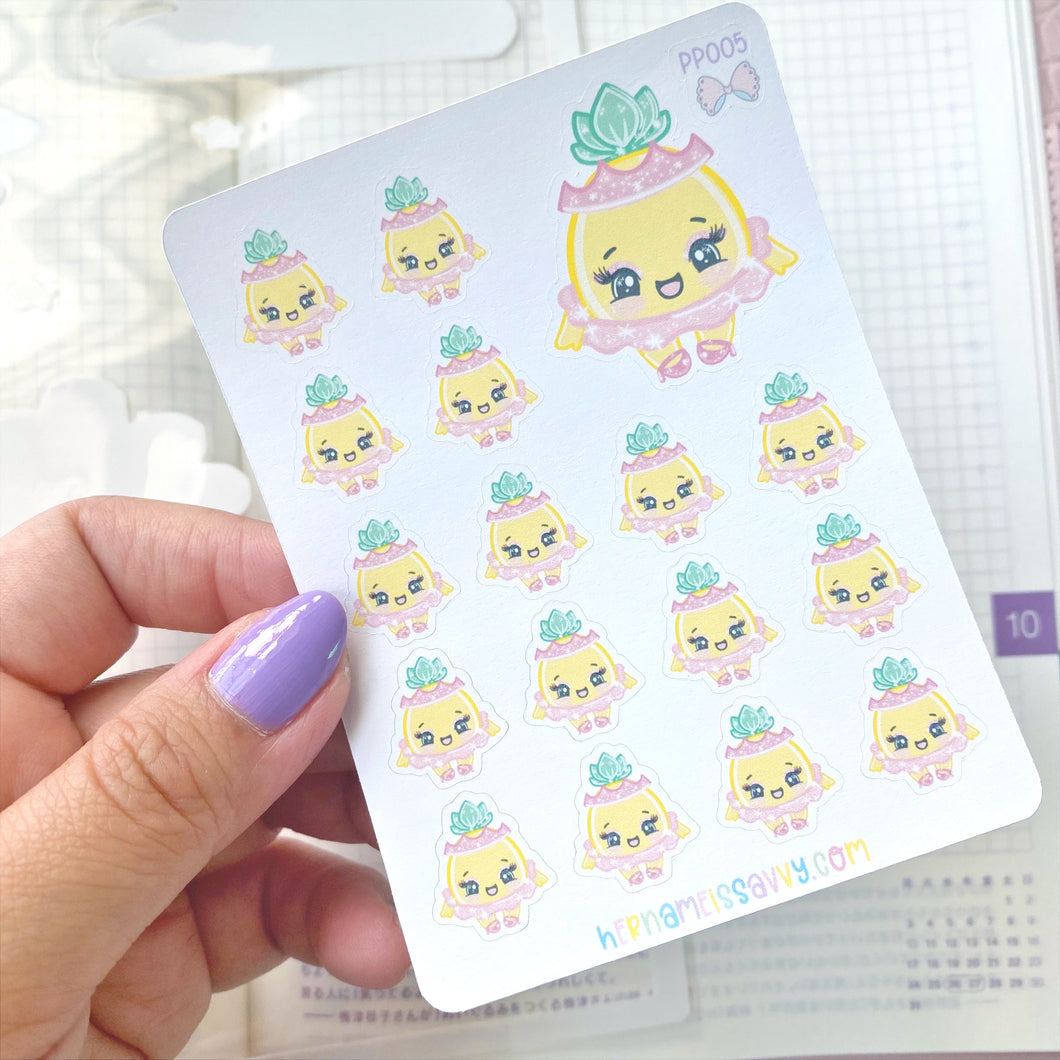PP005 - Princess Pihaaloha Pineapple Sticker Sheet