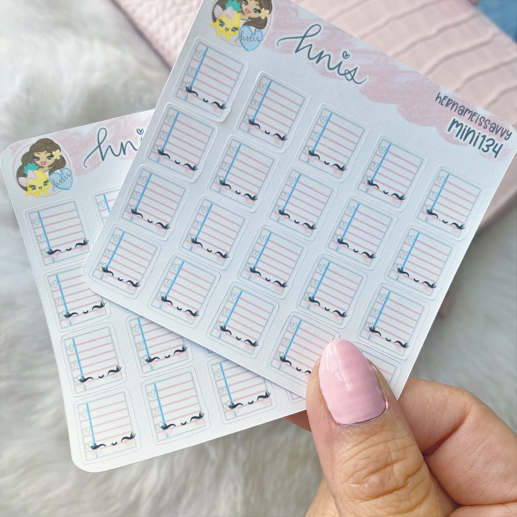 MINI134 - Note Paper Sticker Sheet
