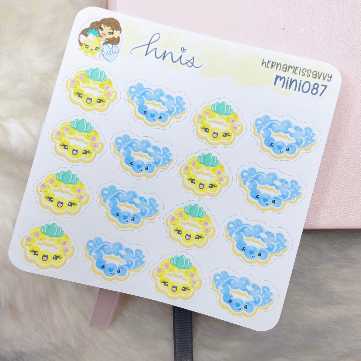 MINI087 - ilysmochi Piha & Kohei Donut Mini Sticker Sheet – hernameisSavvy