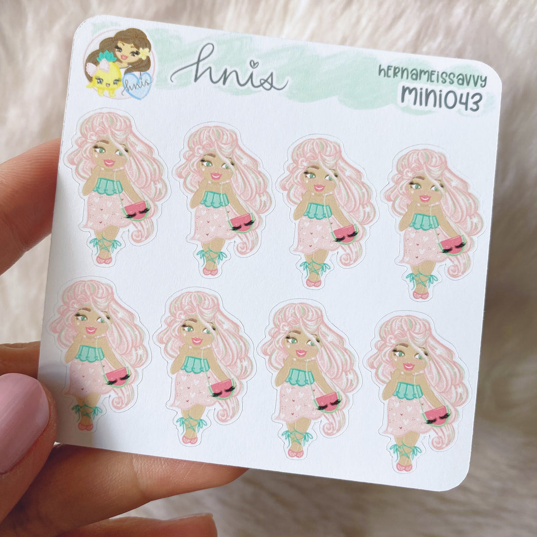 MINI043 - Sugar, Hi Chibi Sticker Sheet