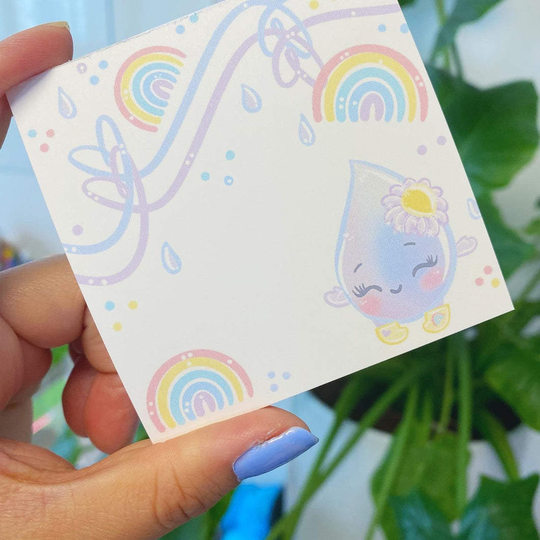 Dance In The Rain Drops Memo Pad - 20 Sheets