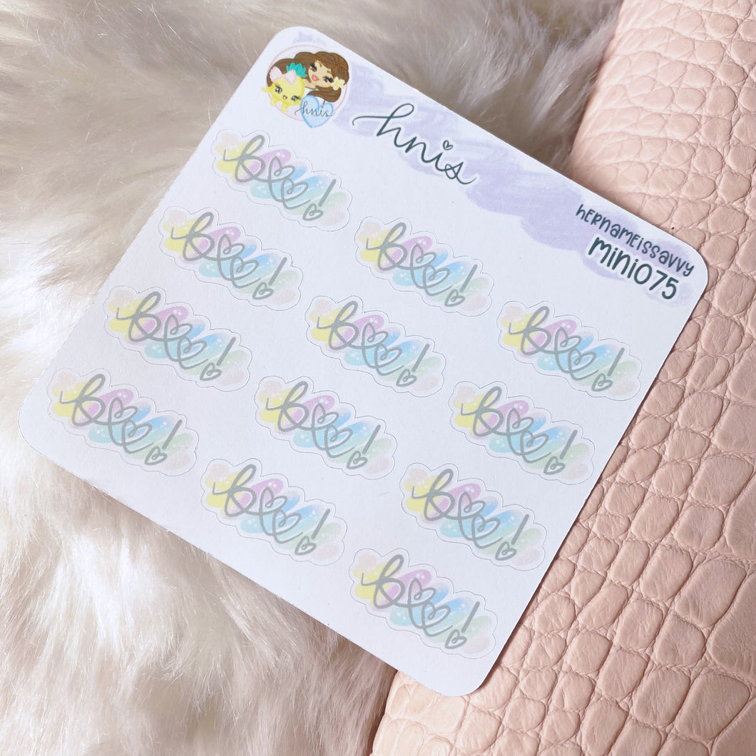 MINI075 - Boo! Sticker Sheet