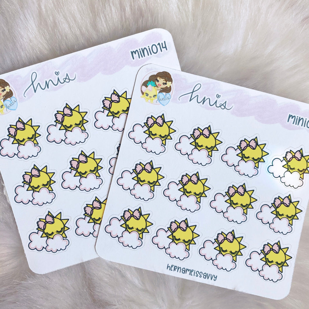MINI014 - Partly Sunny Sticker Sheet