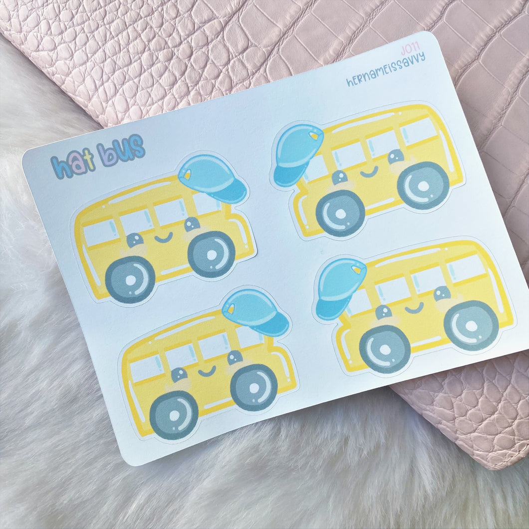 J011 - Hat Bus Note Sticker Sheet
