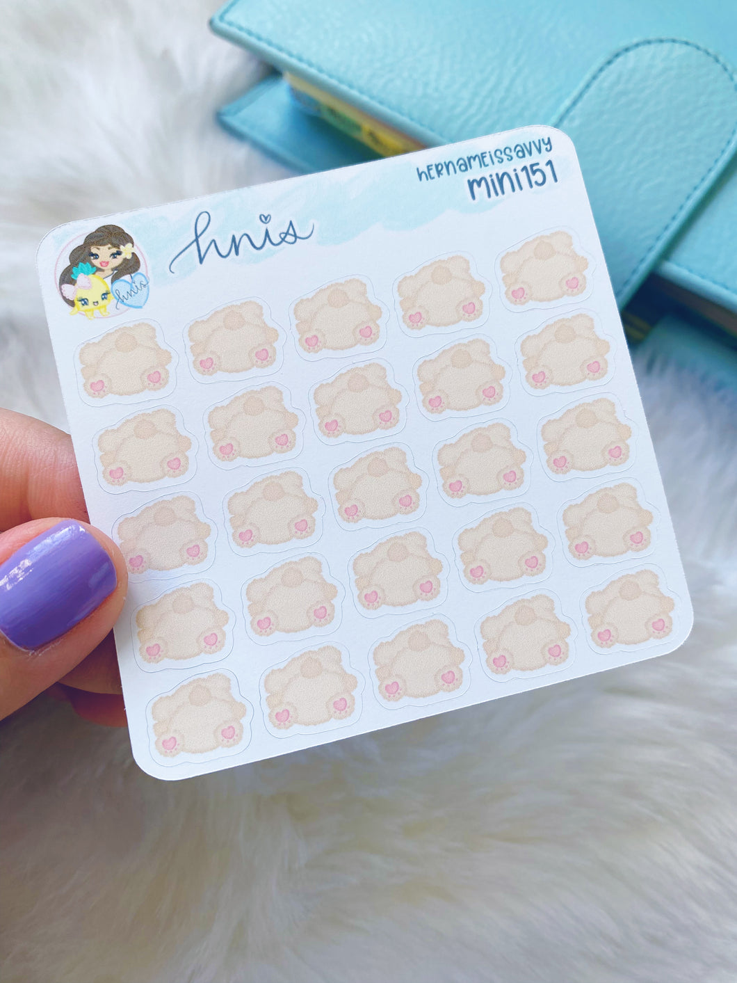 MINI151 - Bear Booties Sticker Sheet