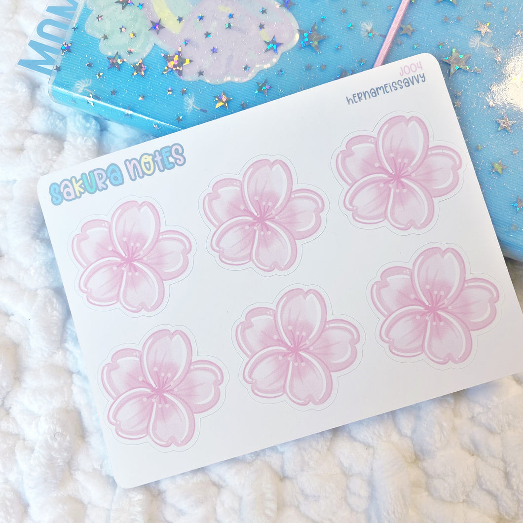 J005 - Sakura Notes Sticker Sheet