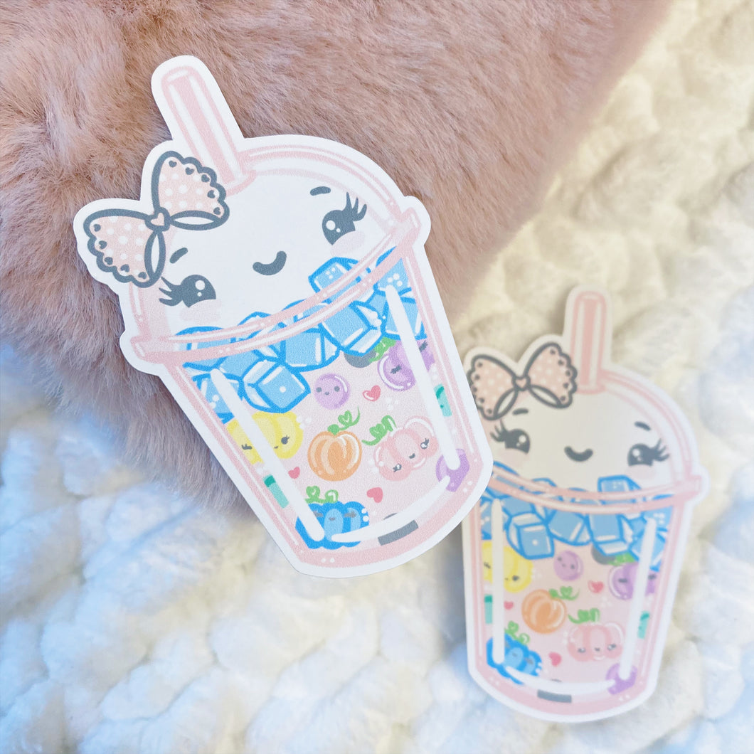 Pumpkin Boba Sticker