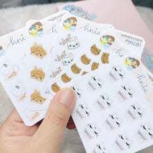 Load image into Gallery viewer, MINI079- Purrfect Kit-Tea Mini Sticker Sheet
